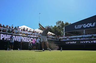 Phil Mickelson at a LIV Golf event in Adelaide, Austrailia, in April. 