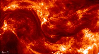Hi-C telescope view of the sun's corona