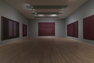 Installation photography, Mark Rothko's Seagram Murals at Tate Modern, 2009