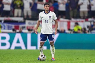 England Euro 2024 squad Jude Bellingham of England during the Semi-Final - UEFA EURO 2024 match between Netherlands and England at BVB Stadion Dortmund on July 10, 2024 in Dortmund, Germany. (Photo by Joris Verwijst/BSR Agency/Getty Images)