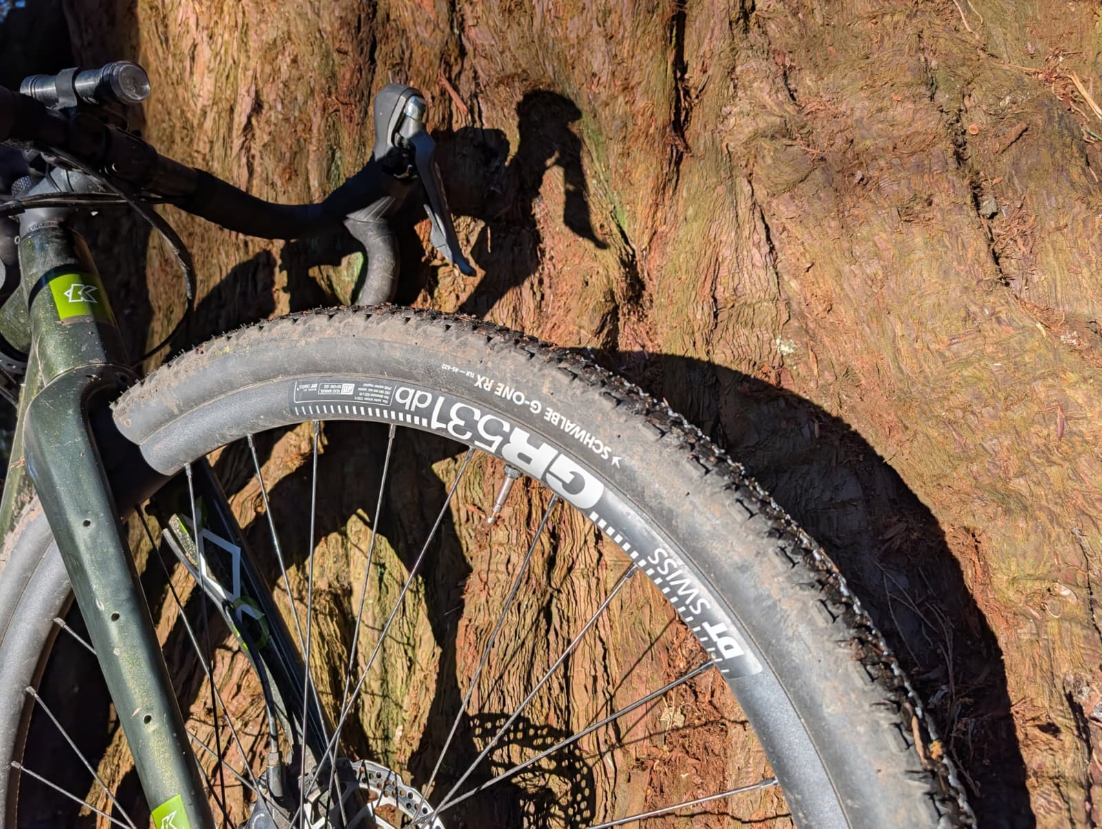 Schwalbe G-One RX tyre mounted on DT Swiss GR531 rims