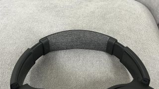 Close up view of Skullcandy Crusher ANC 2 headband showing textured material