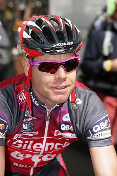 Cadel Evans (Silence-Lotto) kept out of trouble today