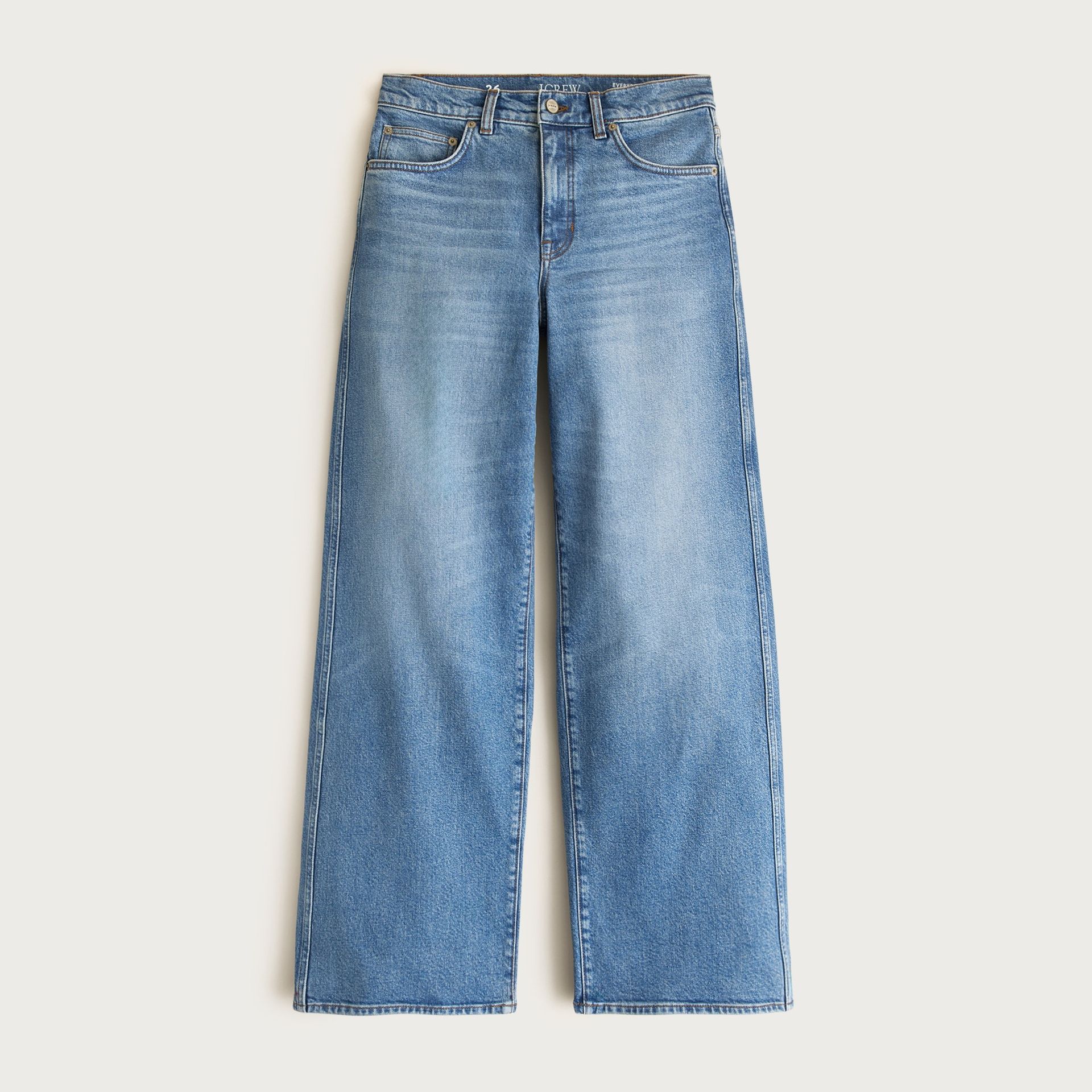 Everyday Wide-Leg Ankle Jean in Semi-Stretch