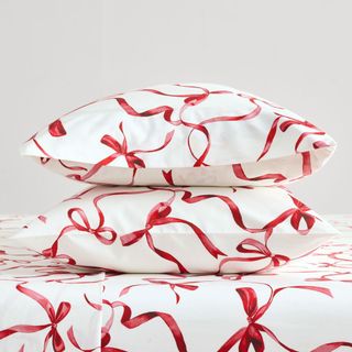 Monique Lhuillier Aubree Bow Pillowcases - Set of 2