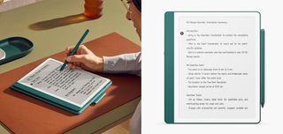 Amazon's 2024 Kindle Scribe features AI summaries for notes.