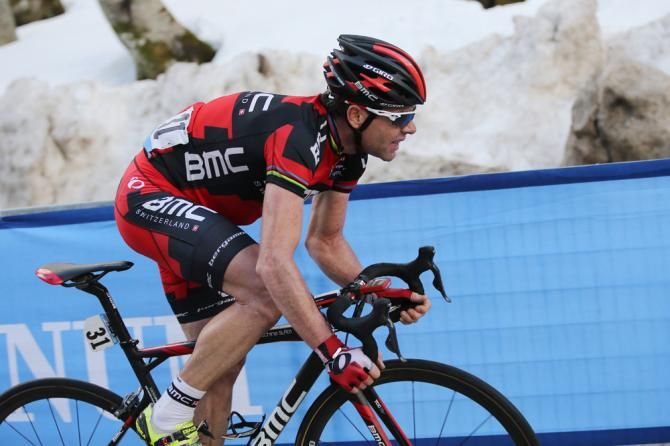 Cadel Evans tried to limit his losses on the climb