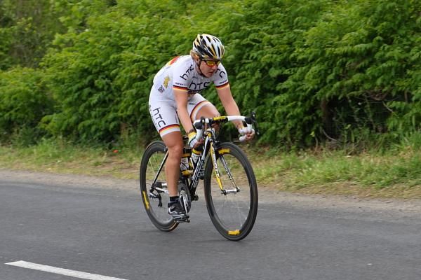 Ina Yoko Teutenberg (HTC - Columbia Women) was aggressive all day and determined to create a break.