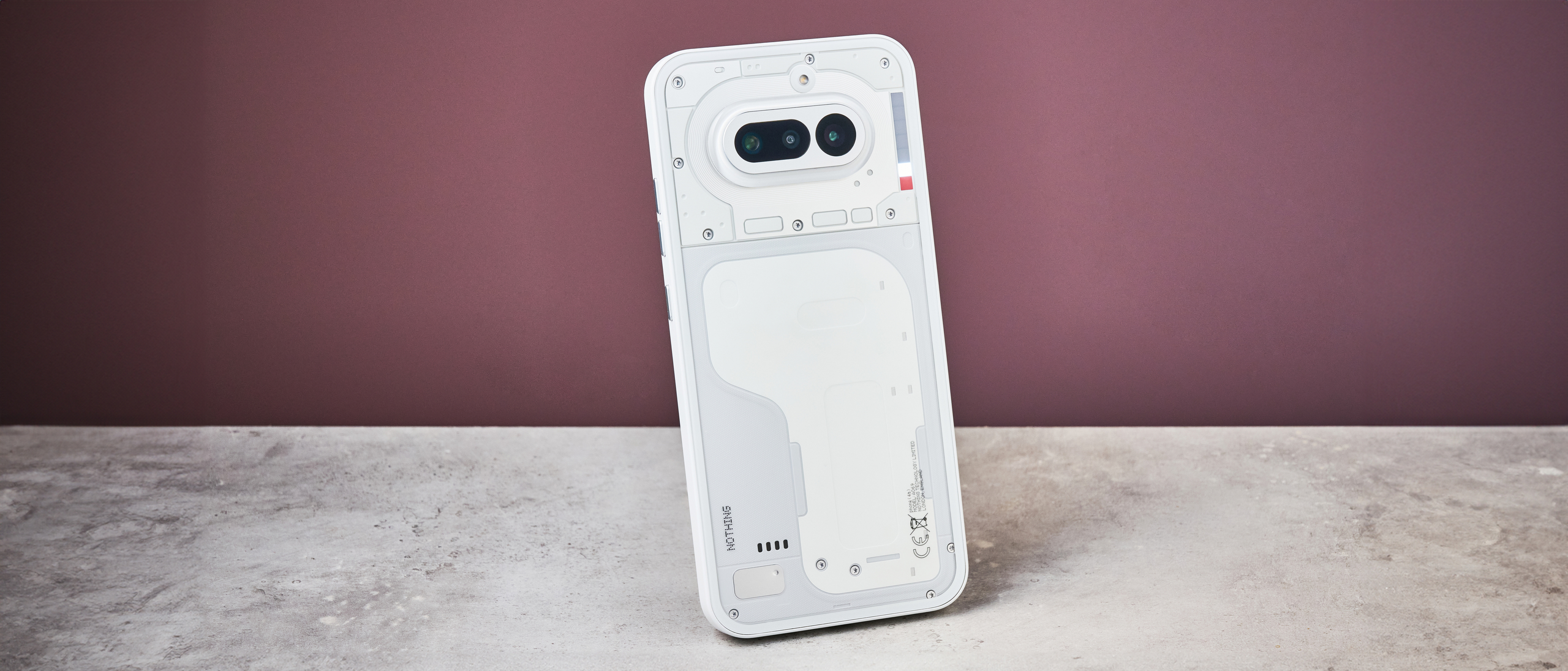 Reverse side of the Nothing Phone (4a)