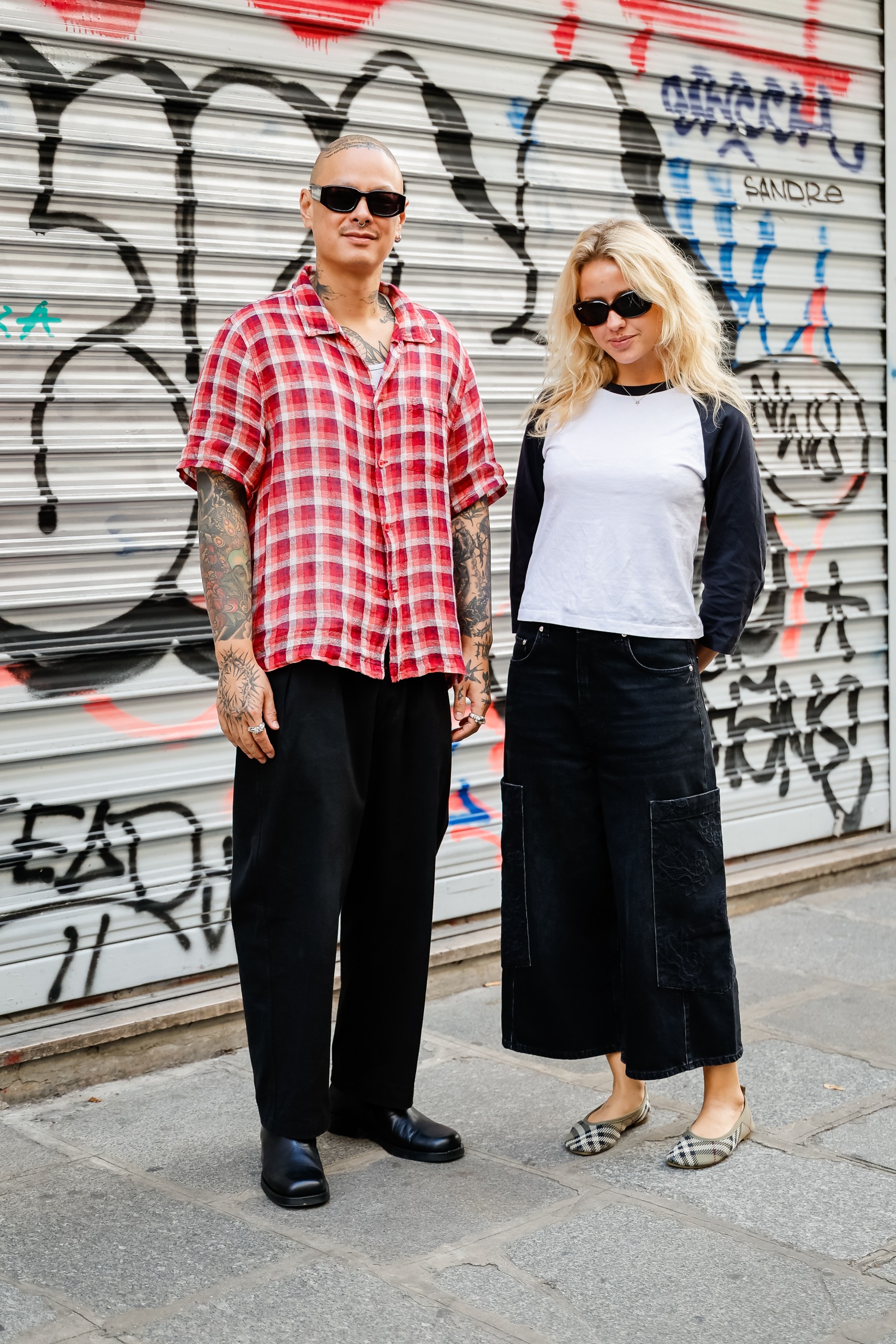 French girls are wearing ballet flats and Mary Janes at Paris Fashion Week