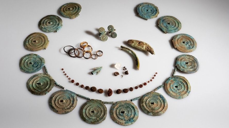 A collection of Bronze Age artifacts found in Switzerland. 