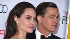 Angelina Jolie sells item, Angelina Jolie Pitt and Brad Pitt arrives at the AFI FEST 2015 Presented By Audi Opening Night Gala Premiere Of Universal Pictures' "By The Sea" at TCL Chinese 6 Theatres on November 5, 2015 in Hollywood