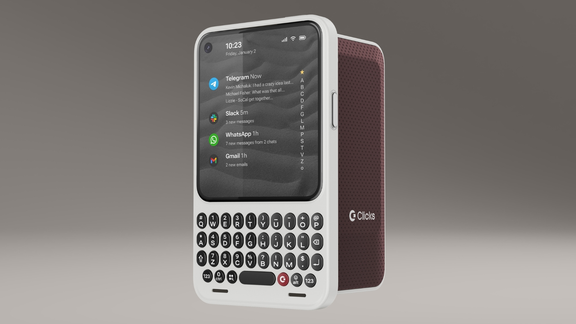 The Clicks Communicator keyboard phone