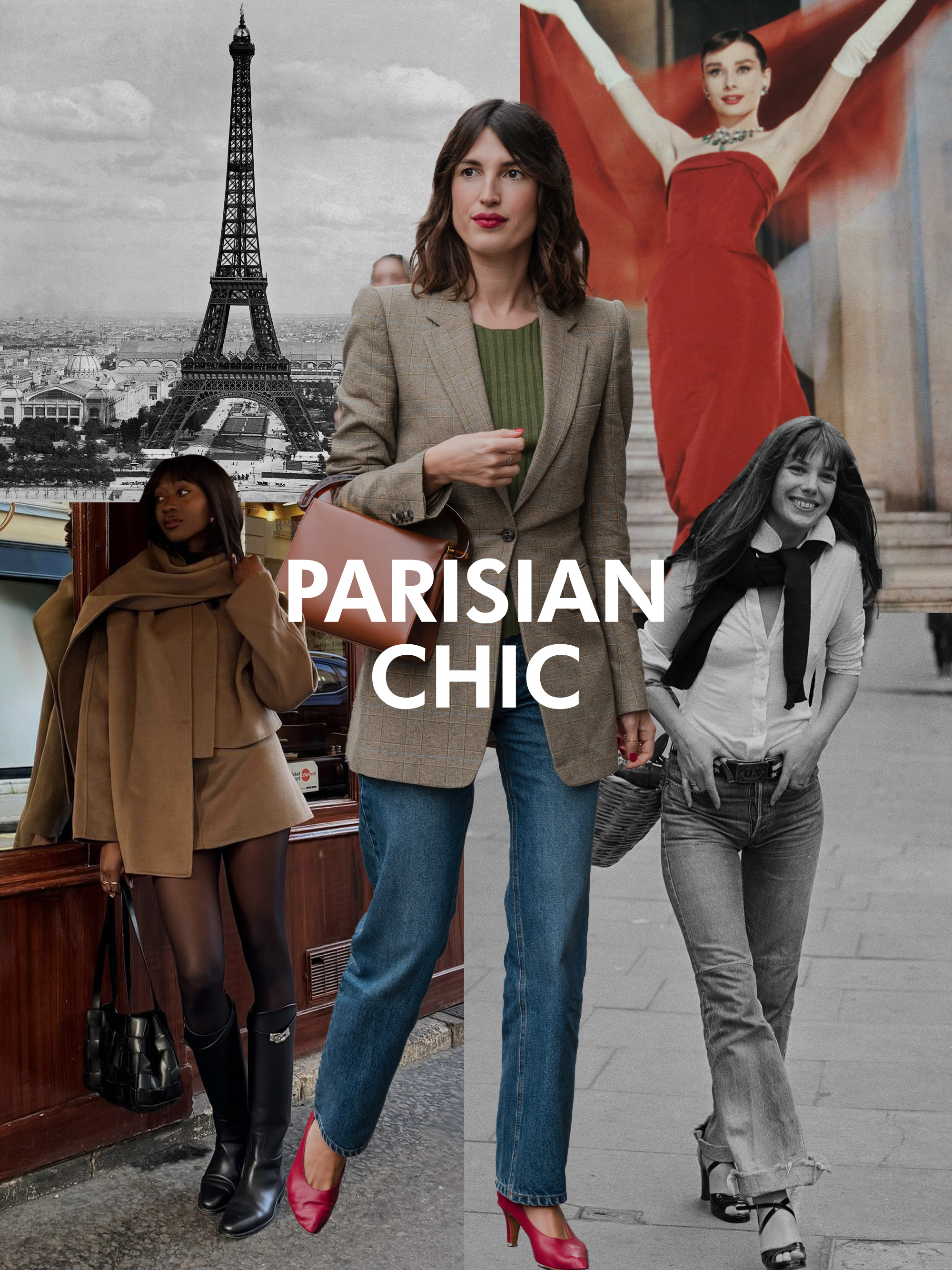 Parisian chic aesthetic.