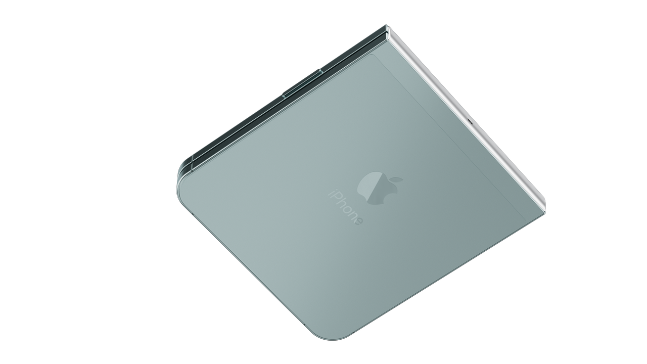 iPhone Flip, folded in half