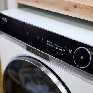 Close up of display on Haier appliance