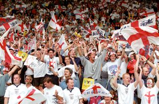 England fans at Euro 96
