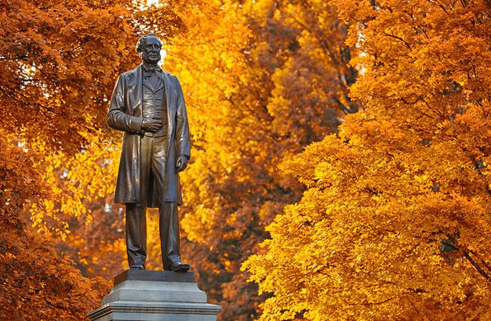 A statue on the Vanderbilt University campus.