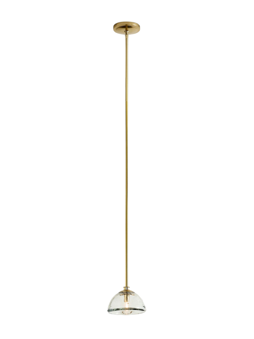 Beck Cast Glass Round Pendant
