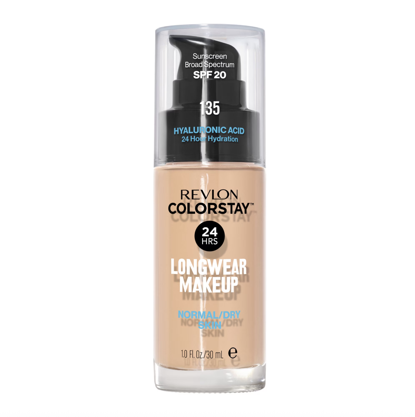 Revlon, Revlon Colorstay Liquid Foundation Makeup, Normal/dry Skin, Spf 20, 135 Vanilla, 1 Fl Oz