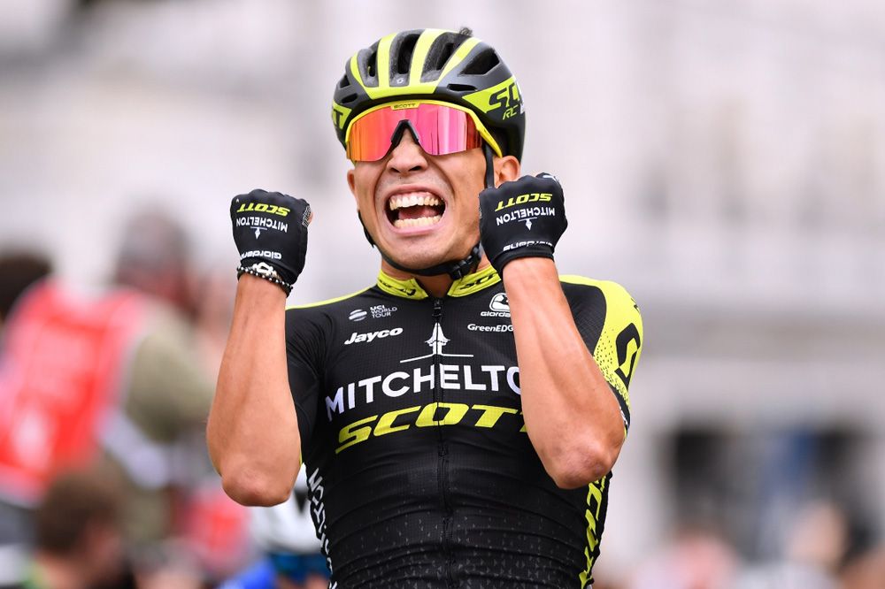 Caleb Ewan (Mitchelton-Scott) let out a lot of emotion