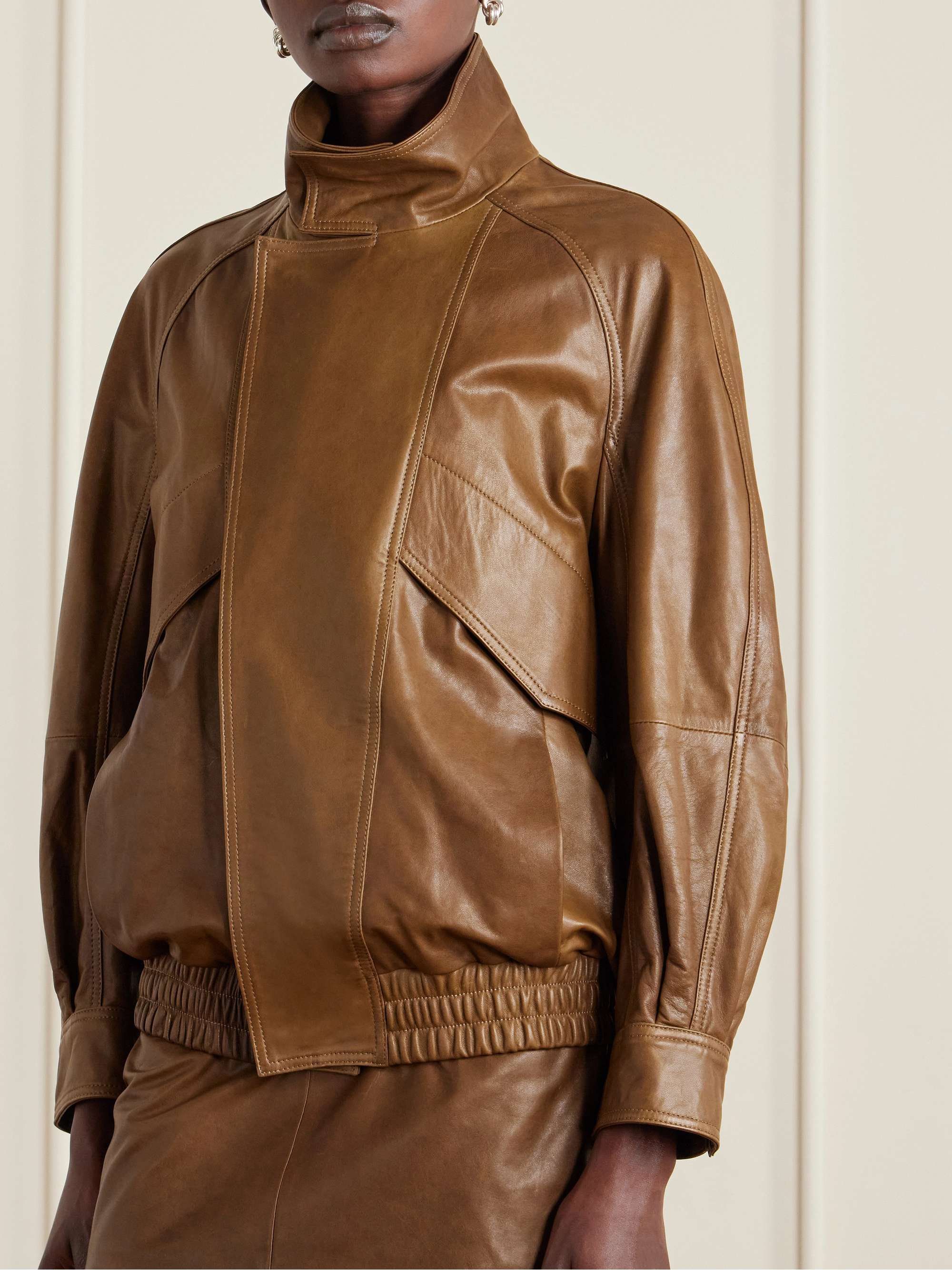 Ariste Paneled Leather Jacket