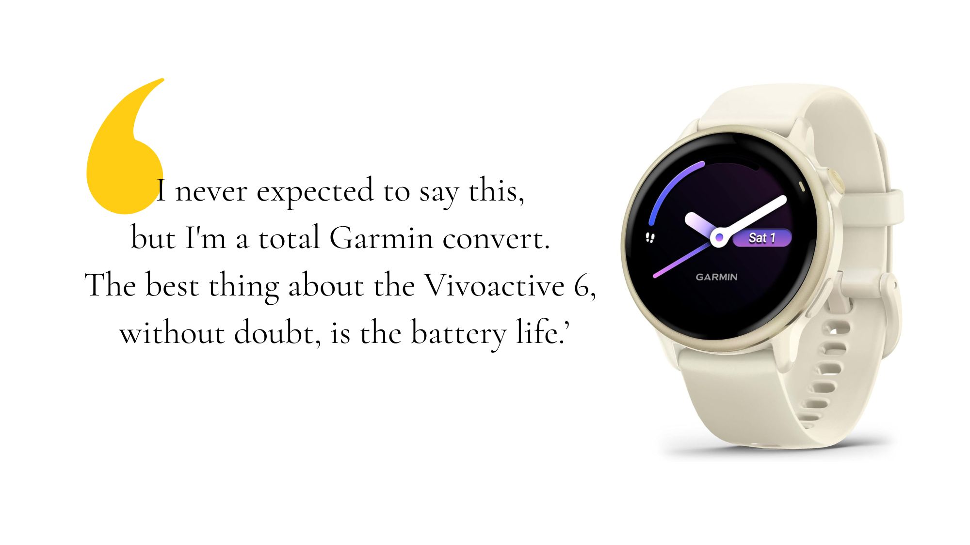 Elegant fitness trackers: Garmin Vivoactive 6