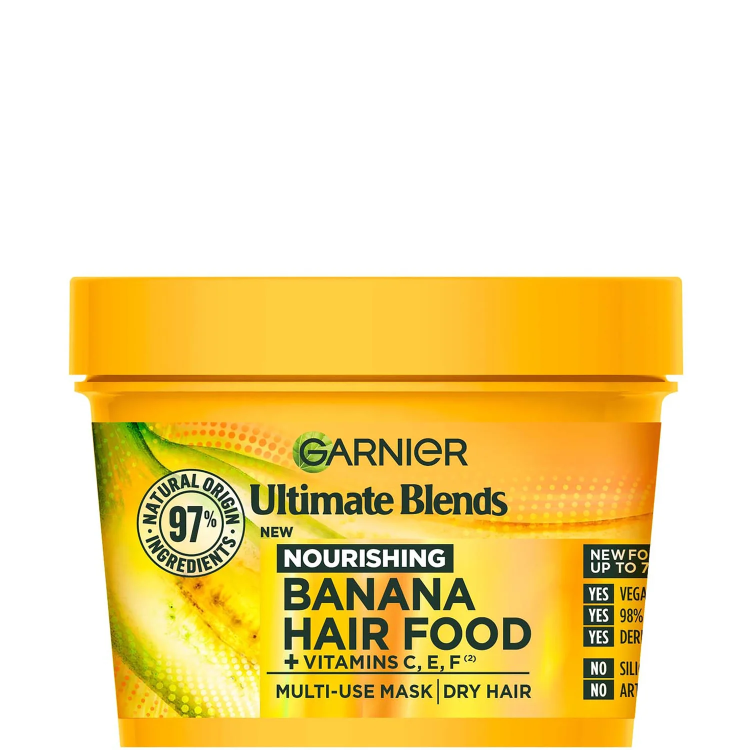 Garnier Ultimate Blends Hair Food Banana 3-In-1 Dry Hair Mask Treatment 390ml