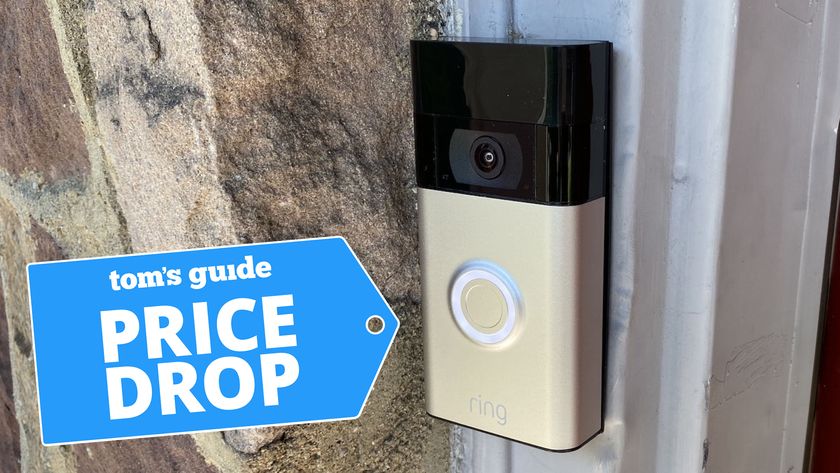 Ring Video Doorbell shown on front door