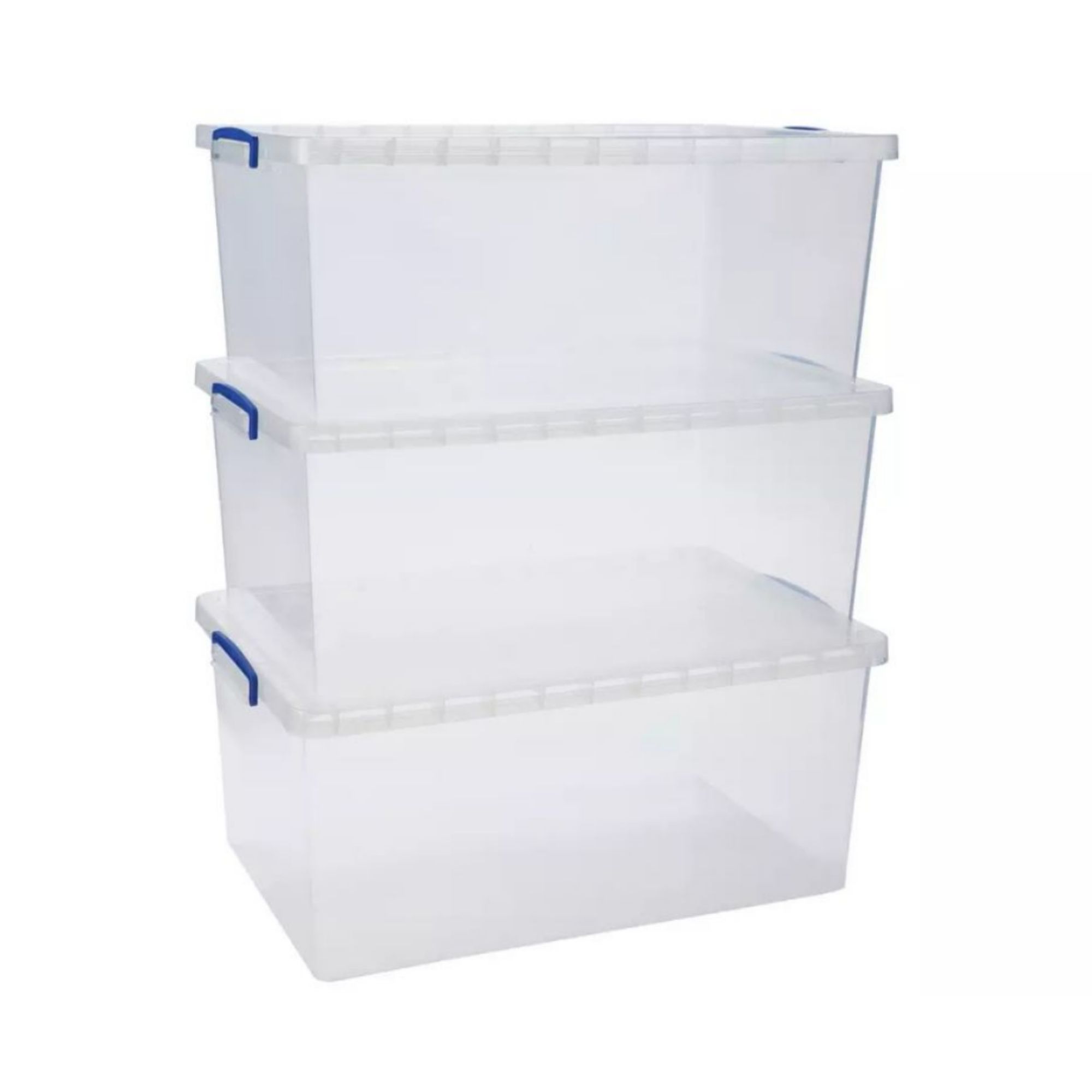 Really Useful 3 x 62L Plastic Storage Boxes