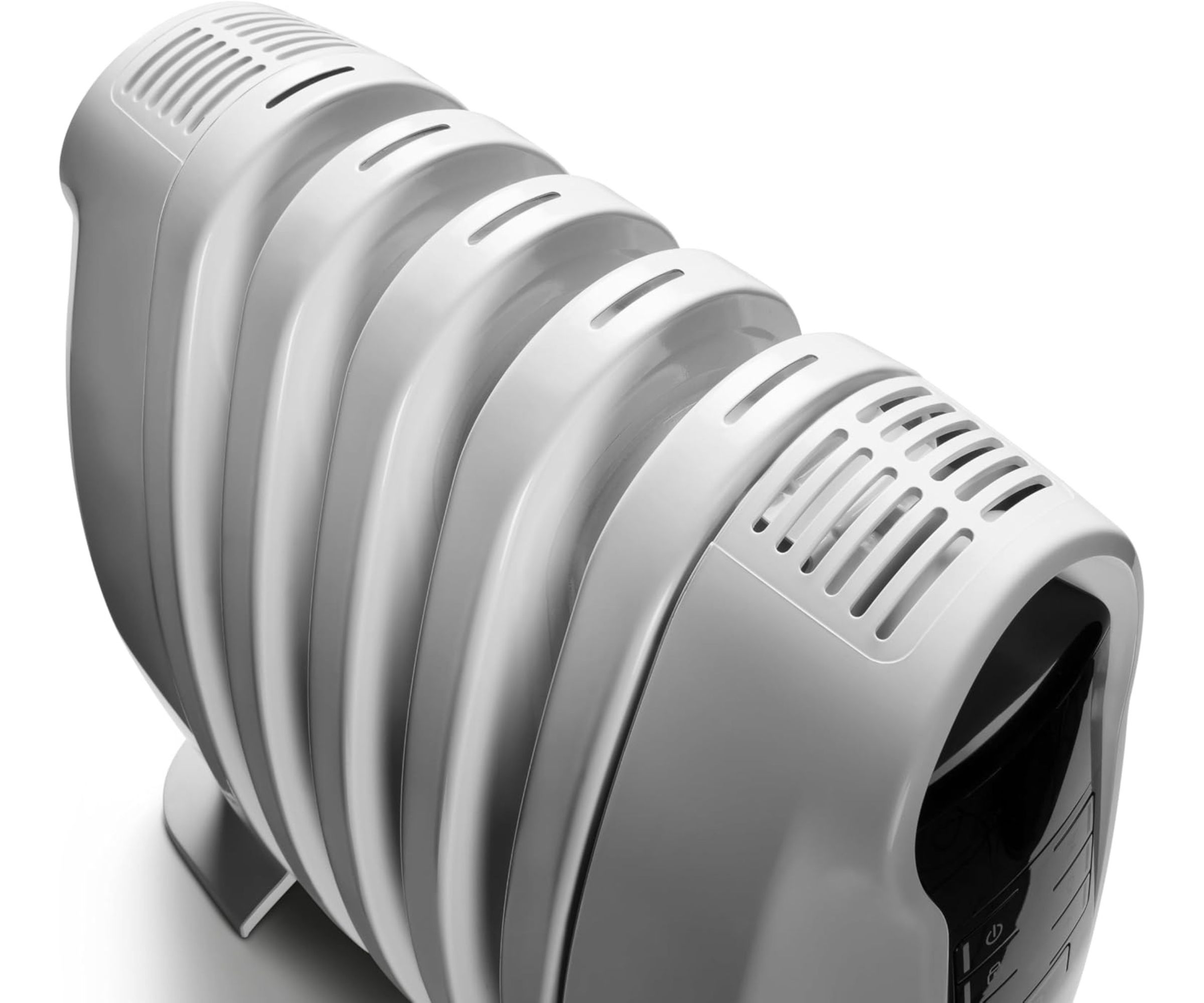 De'Longhi TRNS0505M Oil Filled Radiator from above to show controls