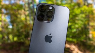 Close-up on iPhone 14 Pro Max back with camera