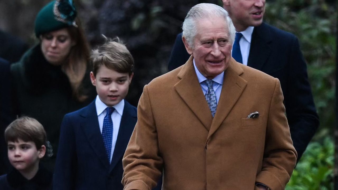 Prince George and King Charles