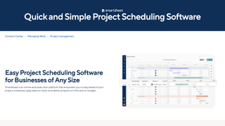 Smartsheet scheduling website screenshot