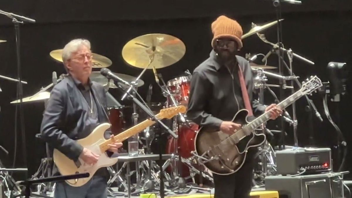 Eric Clapton and Gary Clark Jr. play Cause We&#039;ve Ended As Lovers at the Jeff Beck Tribute show