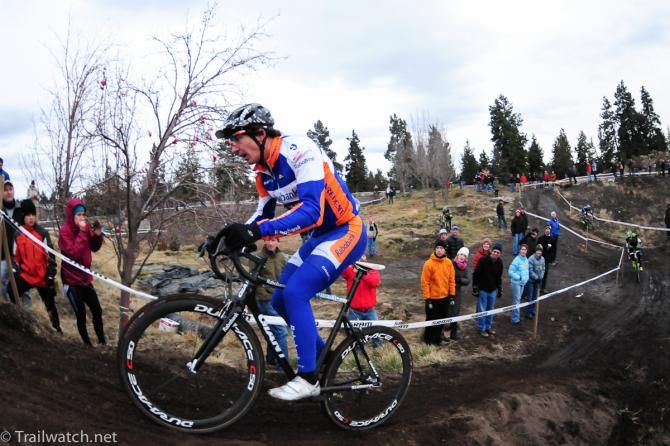 Adam Craig (Rabobank Giant) chasing the Cannondale men