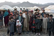 Refugee children in Afghanistan.