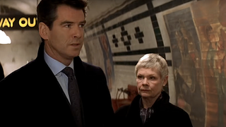 Pierce Brosnan and Dame Judi Dench as James Bond and M In 2002's Die Another Day