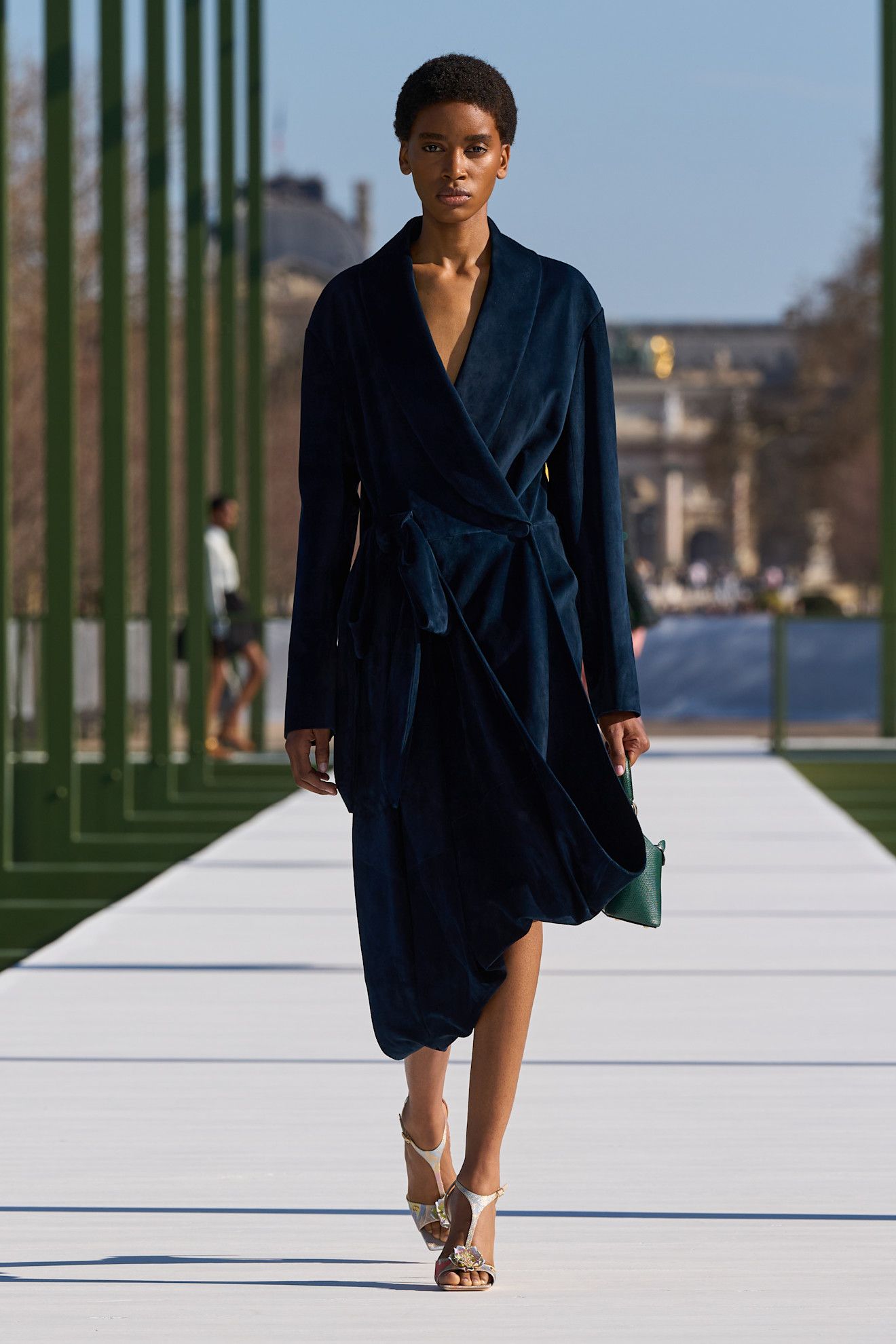 Model walking on a fall/winter 2026 runway.