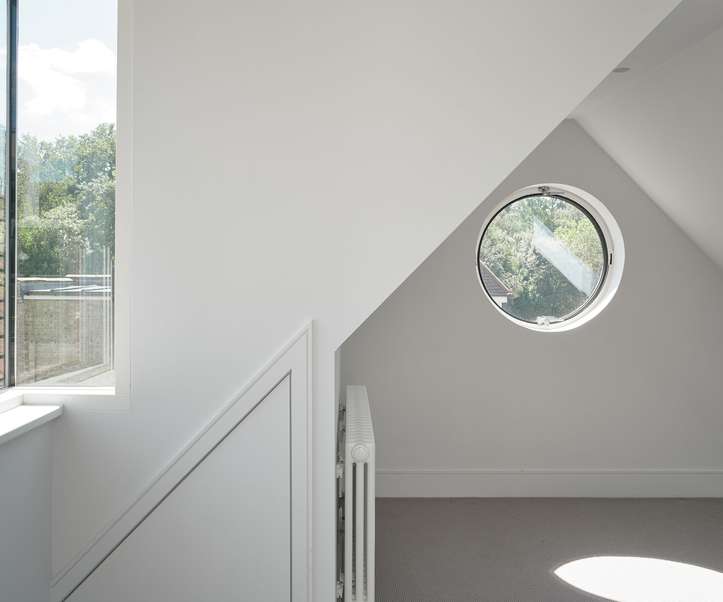 circular window in flat