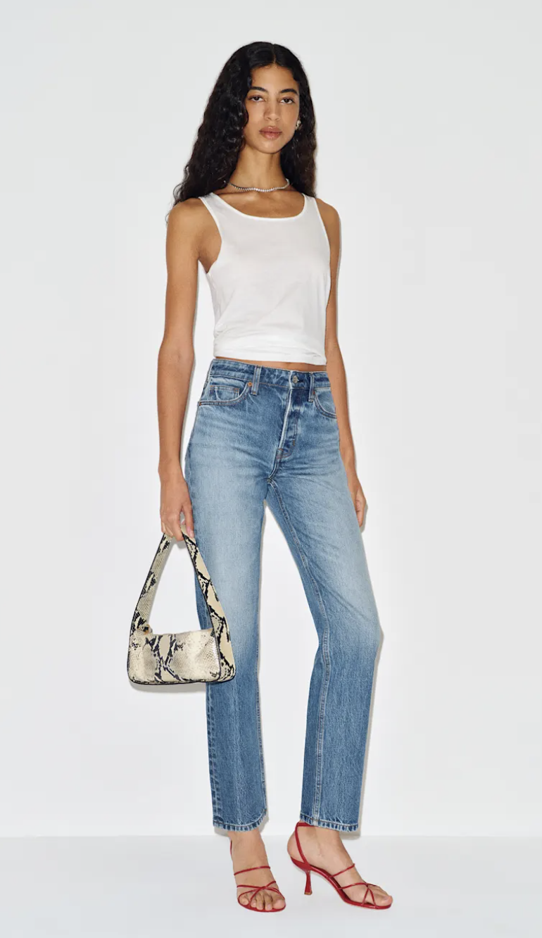 Reformation, Cynthia High Rise Straight Jeans