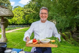 In Raymond Blanc’s Royal Kitchen Gardens season 1 the famous chef visits historic royal gardens.