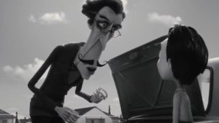 Mr. Rzykruski speaking to Victor in Frankenweenie