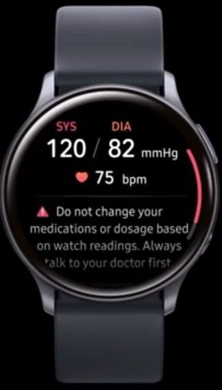 Samsung Health Monitoring Blood Pressure