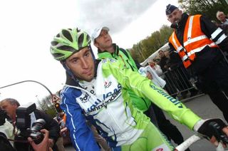 A disappointed Vincenzo Nibali (Liquigas-Cannondale) at the finish.