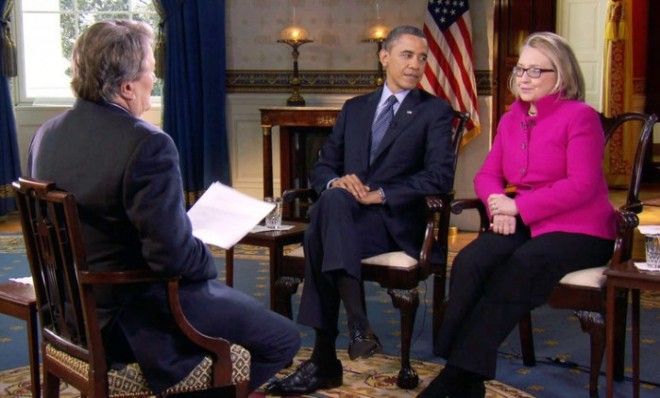 President Obama and Secretary of State Hillary Clinton speak with 60 Minutes correspondent Steve Kroft.