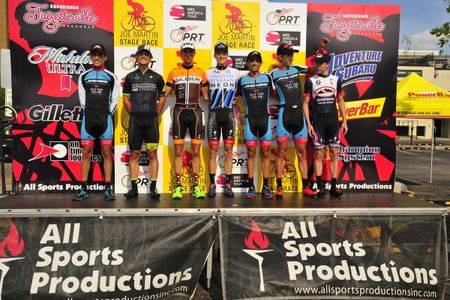 The final podium of the 2016 Joe Martin Stage Race