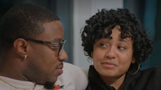 jarrette and iyanna talking on love is blind after the altar