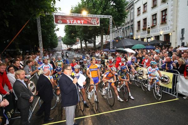 Riders ready for the roll-out.
