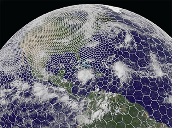 MPAS grid map of United States